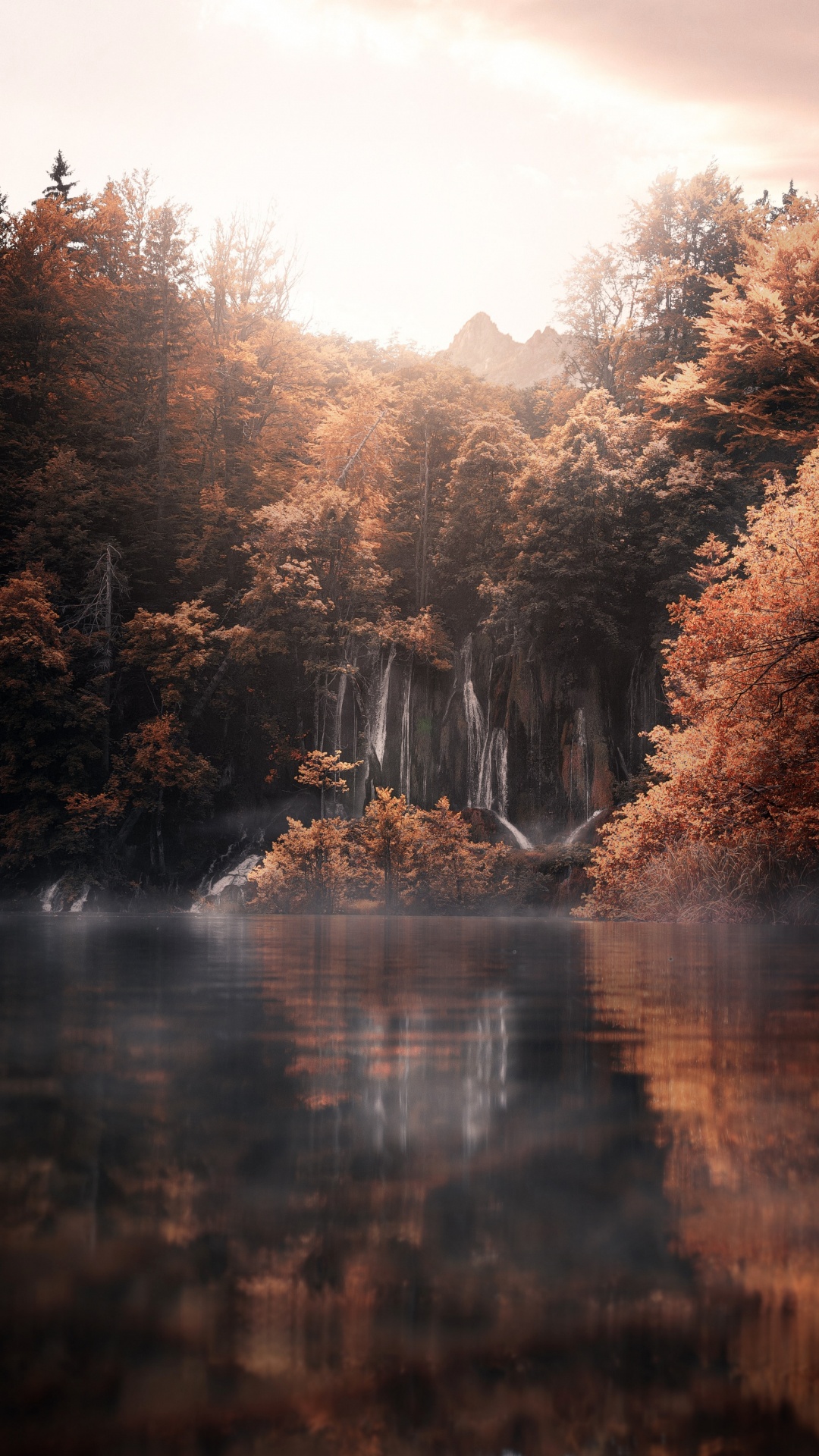 Landscape, Art, Autumn, Water, Water Resources. Wallpaper in 1080x1920 Resolution