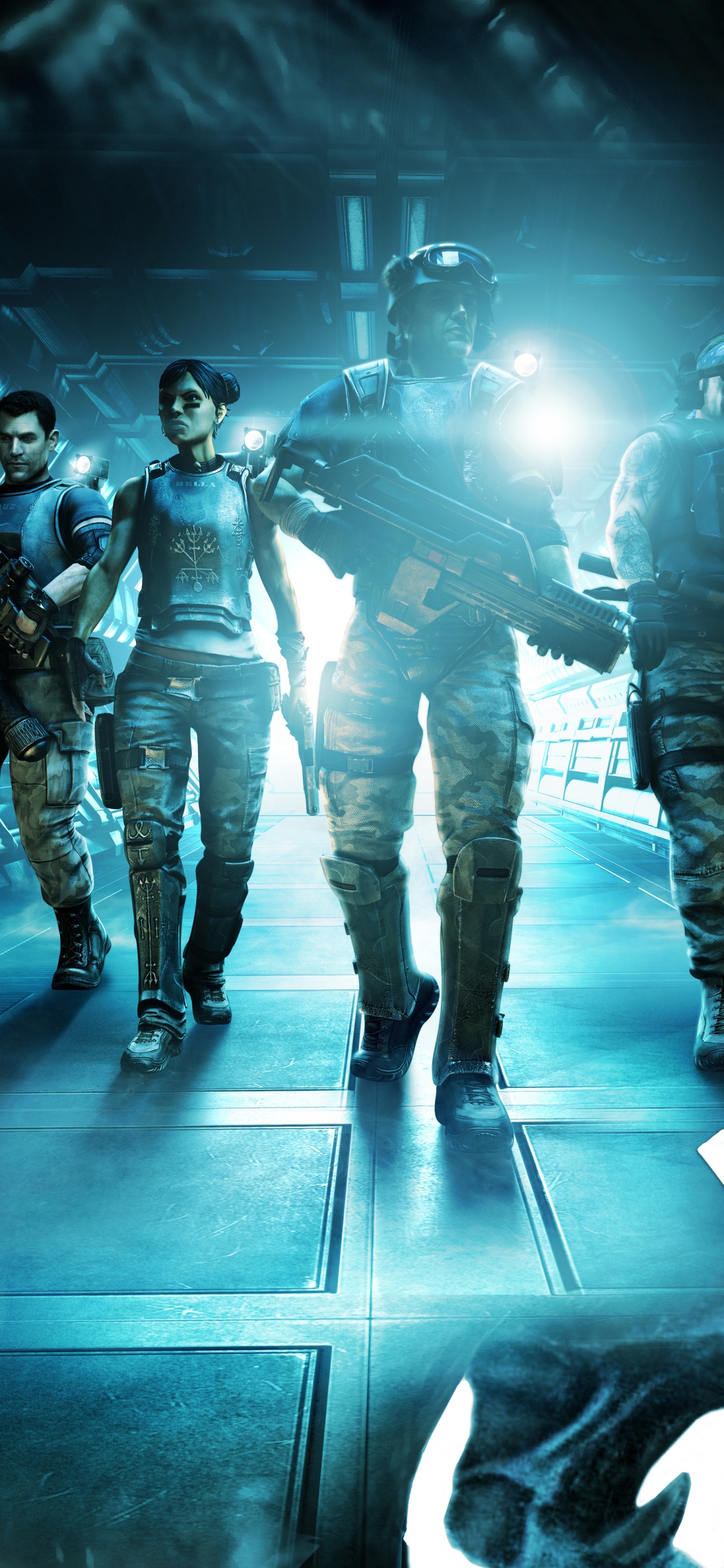 Aliens Colonial Marines, Grafik-design, Digital Compositing, Games, Fiktion. Wallpaper in 1242x2688 Resolution