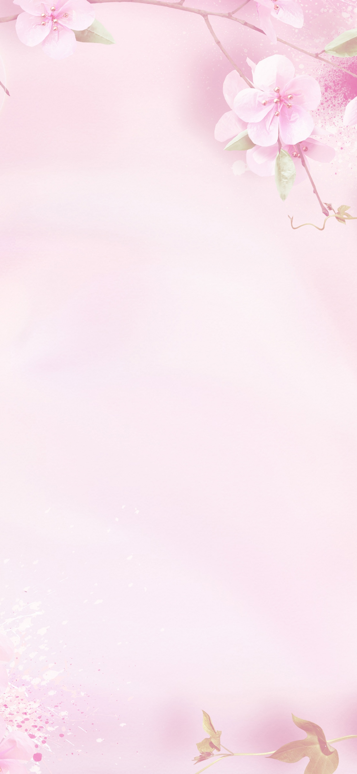 Pink and White Floral Textile. Wallpaper in 1242x2688 Resolution