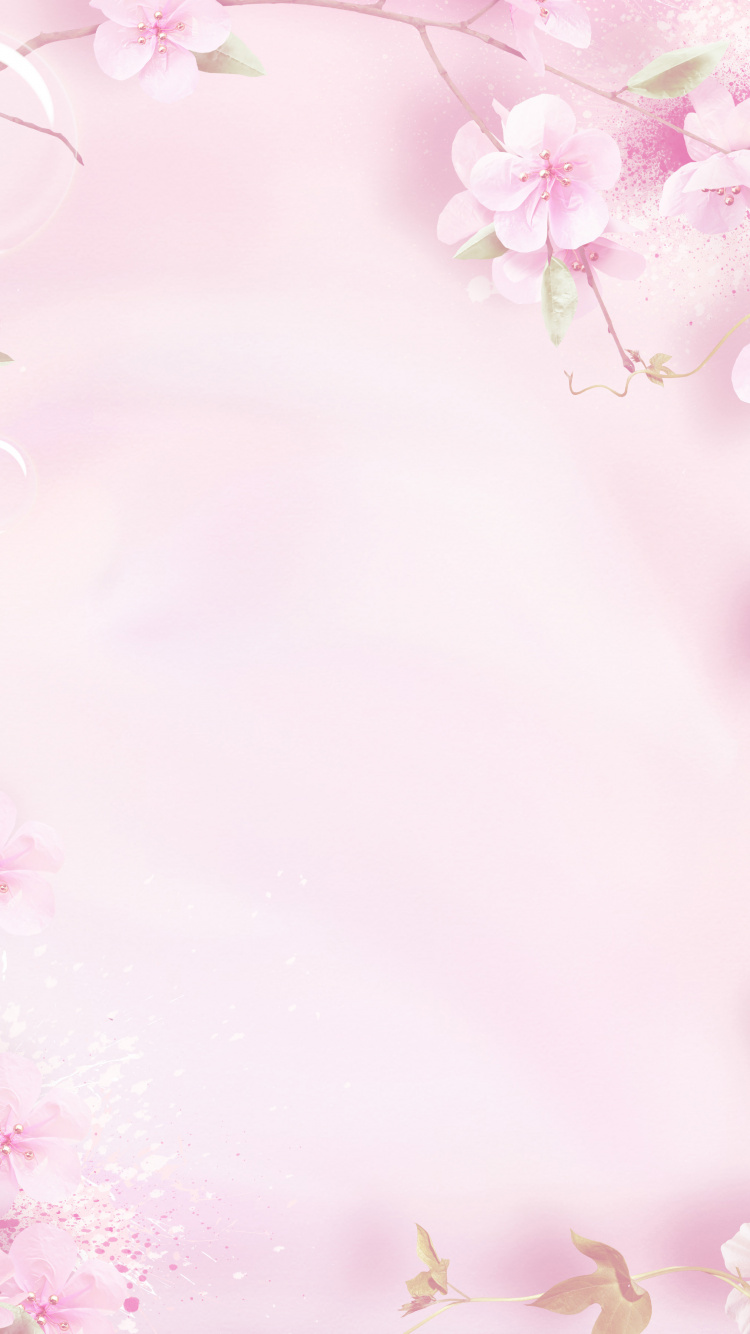 Pink and White Floral Textile. Wallpaper in 750x1334 Resolution
