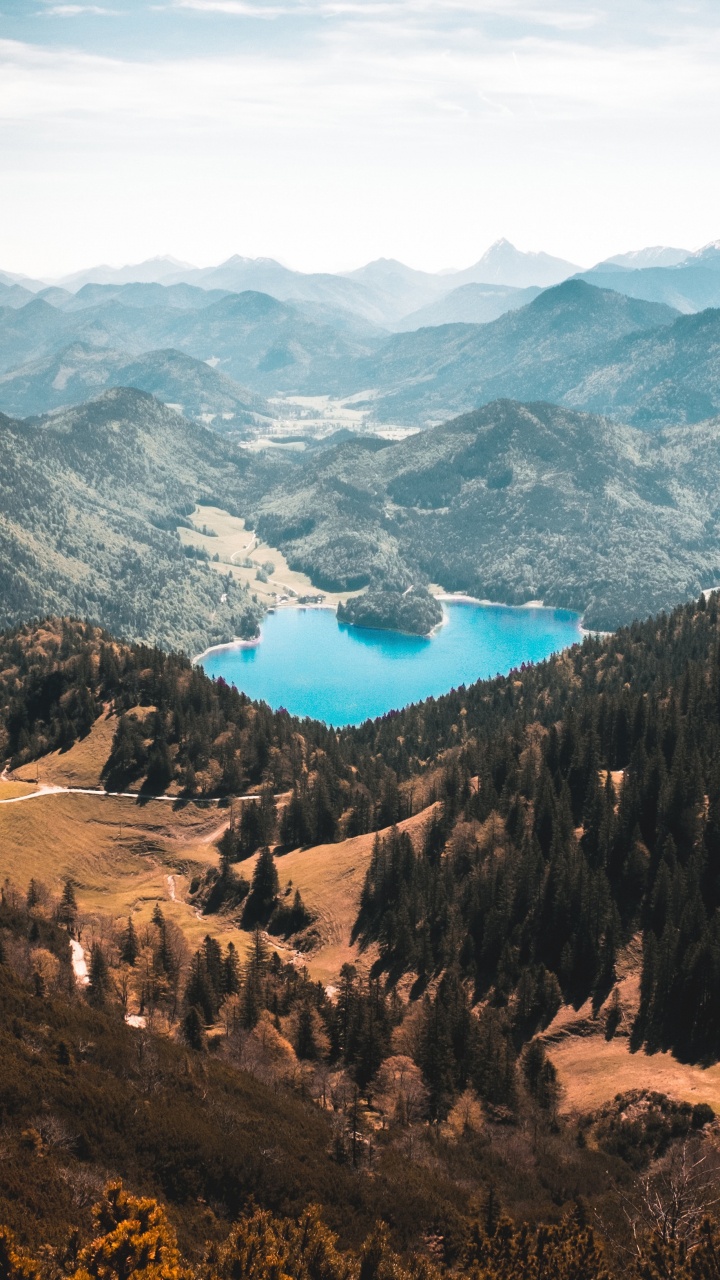 Aerial View of Mountains and Trees During Daytime. Wallpaper in 720x1280 Resolution