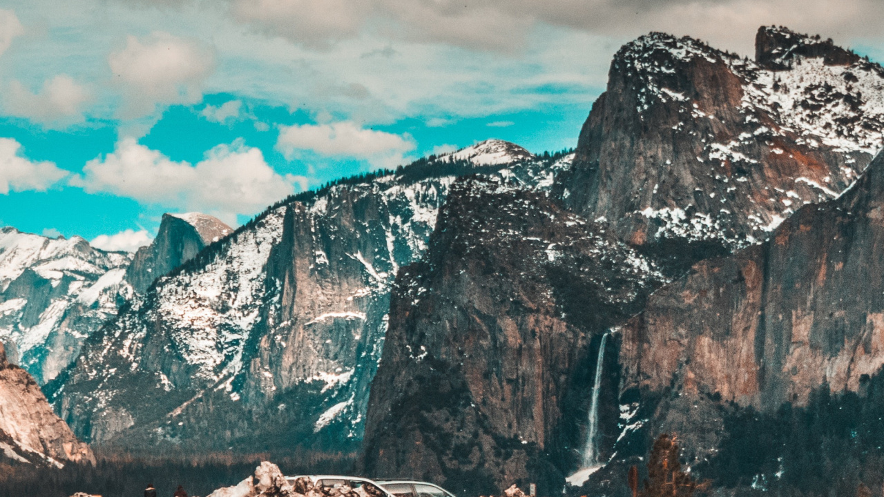 Yosemite National Park, Yosemite Valley, Half Dome, El Capitan, Mountain. Wallpaper in 1280x720 Resolution