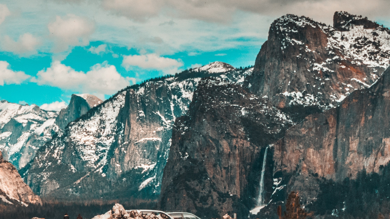 Yosemite National Park, Yosemite Valley, Half Dome, El Capitan, Mountain. Wallpaper in 1366x768 Resolution