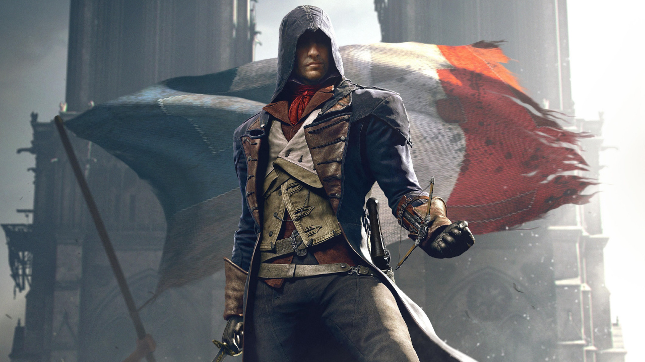 Assassins Creed Unity, Ubisoft, Outerwear, Art, Video Games. Wallpaper in 1280x720 Resolution