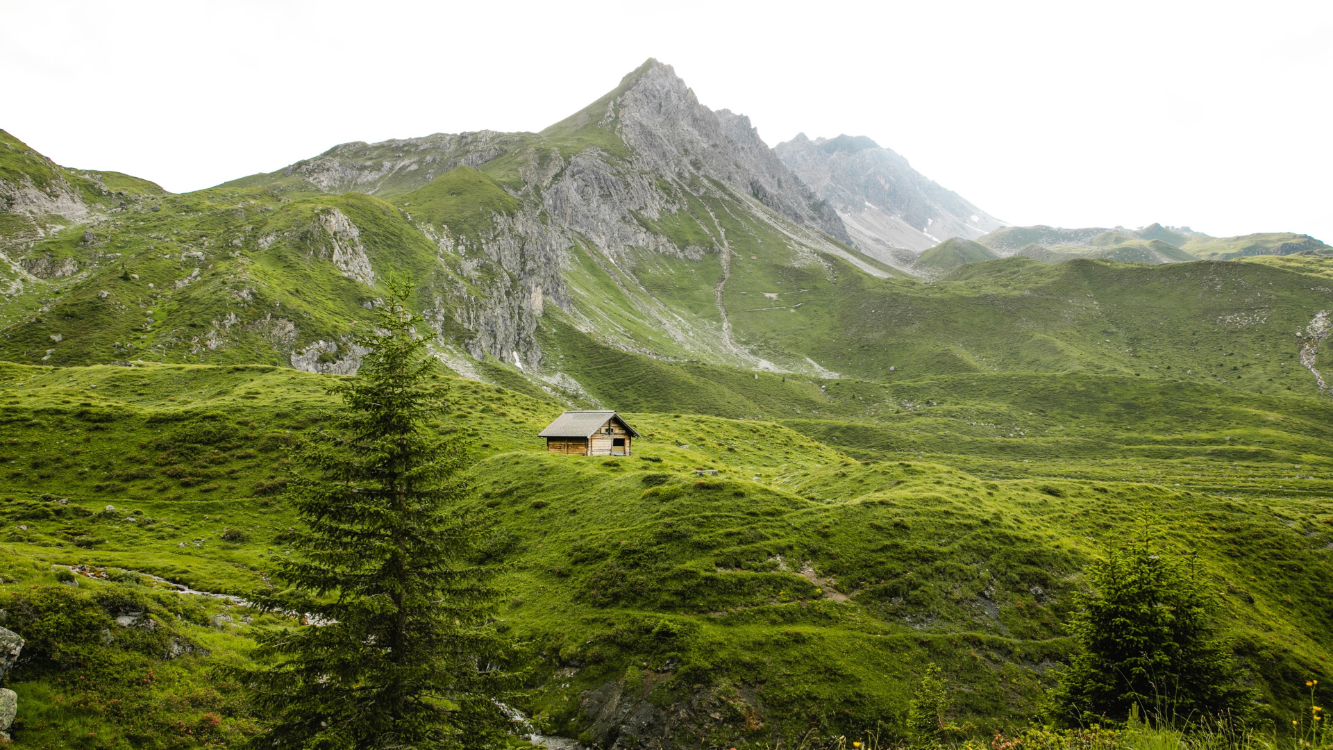 Mountainous Landforms, Highland, Mountain, Hill Station, Natural Landscape. Wallpaper in 1920x1080 Resolution