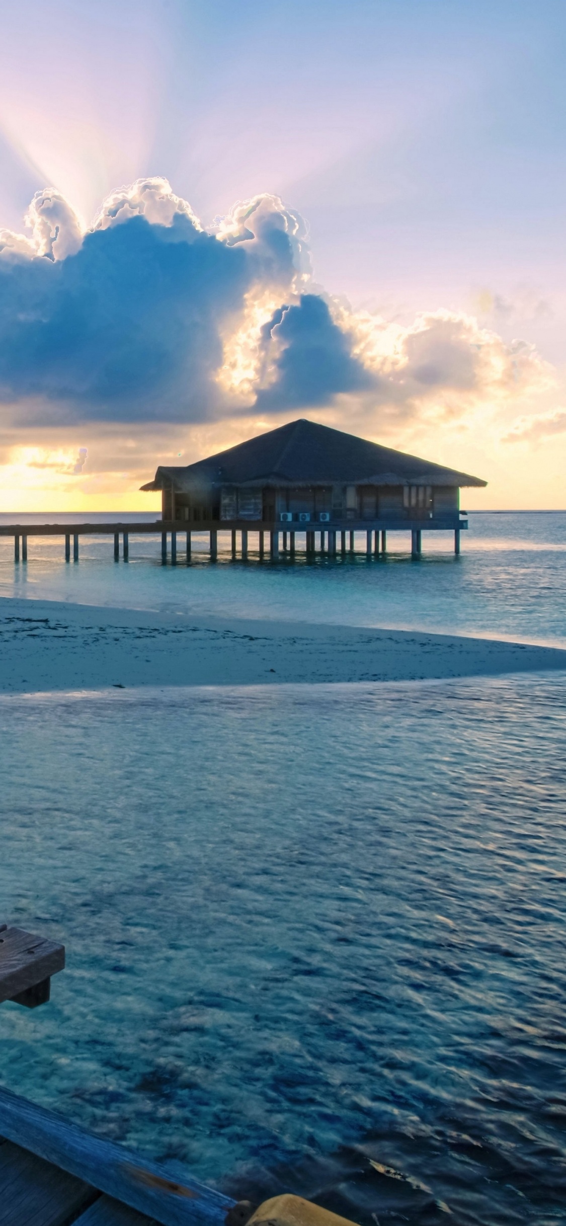 Brown Wooden Dock on Body of Water During Daytime. Wallpaper in 1125x2436 Resolution