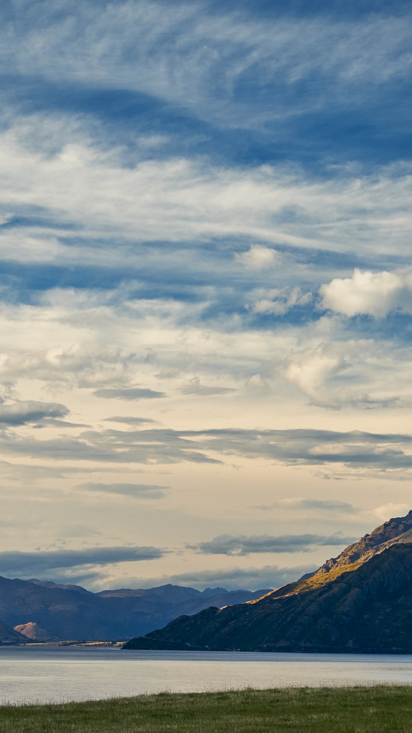 Bergigen Landschaftsformen, Hochland, Cloud, See, Wasser. Wallpaper in 1440x2560 Resolution