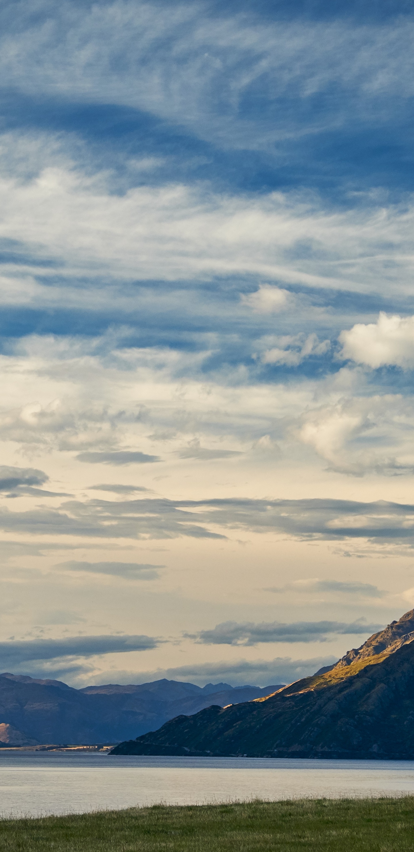 Mountainous Landforms, Highland, Cloud, Lake, Water. Wallpaper in 1440x2960 Resolution