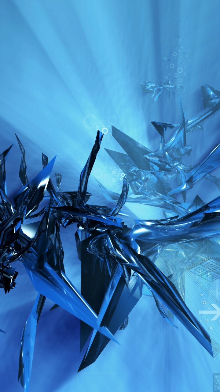 Graues Und Schwarzes Metalldekor. Wallpaper in 720x1280 Resolution