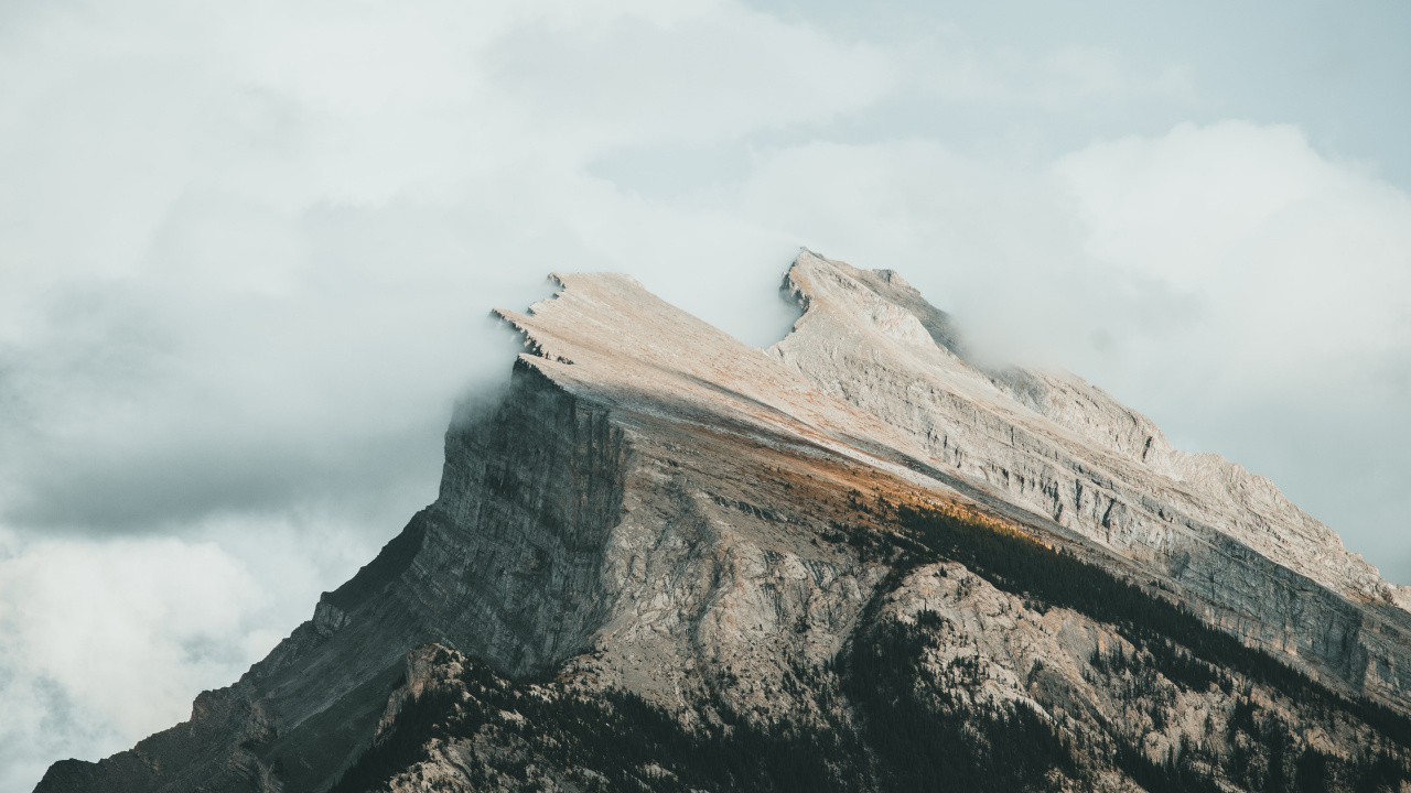 Alberta, le Mont Rundle, Victime de la Maison, Soundcloud, Bâtiment. Wallpaper in 1280x720 Resolution