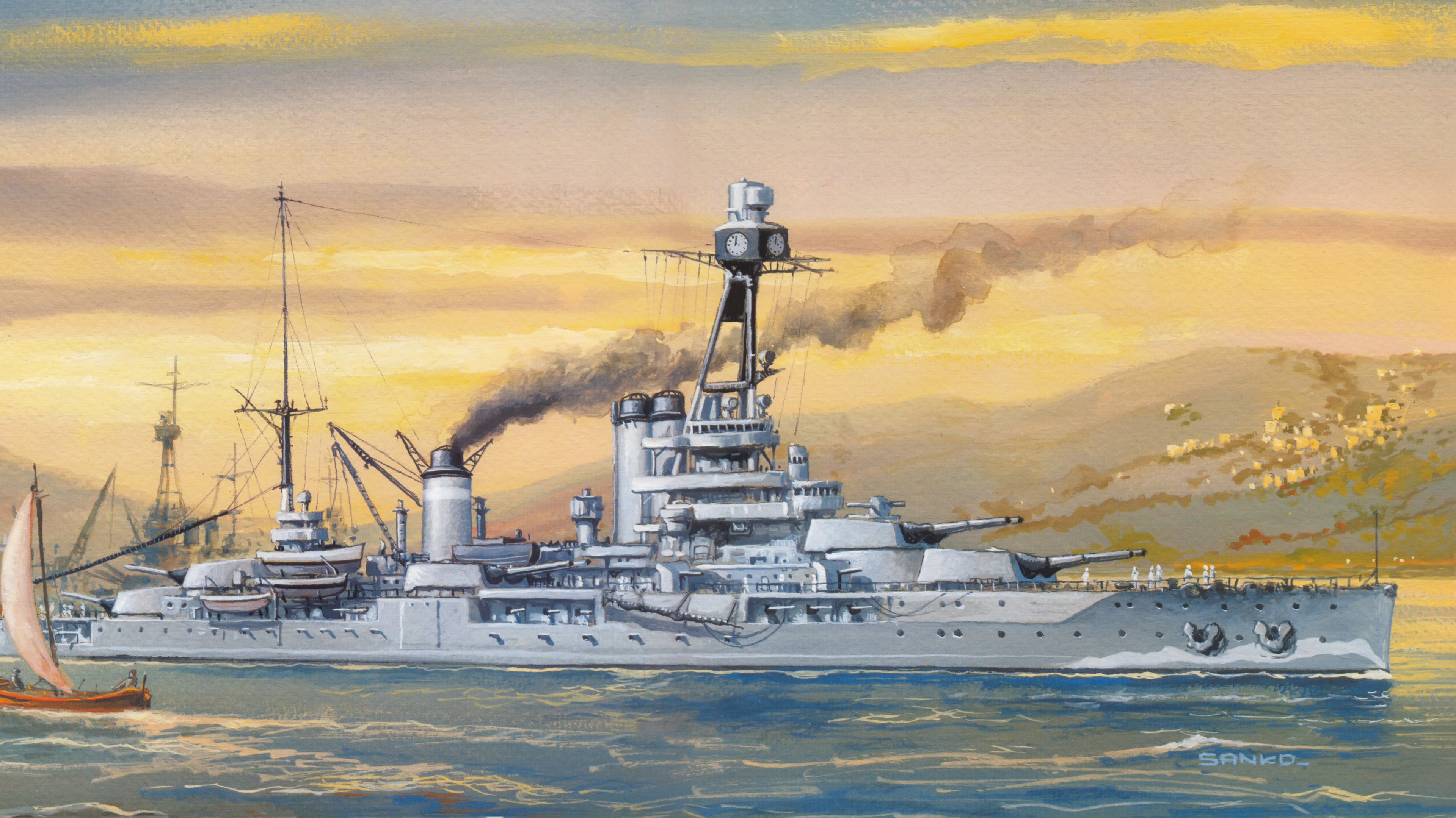 Croiseur Léger, Navire de Guerre, Navire, Destroyer, Bateau. Wallpaper in 3840x2160 Resolution