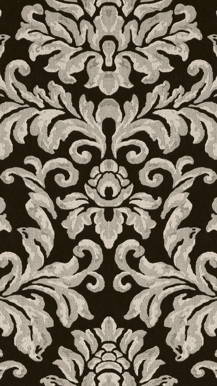 Textile Floral Noir et Blanc. Wallpaper in 720x1280 Resolution