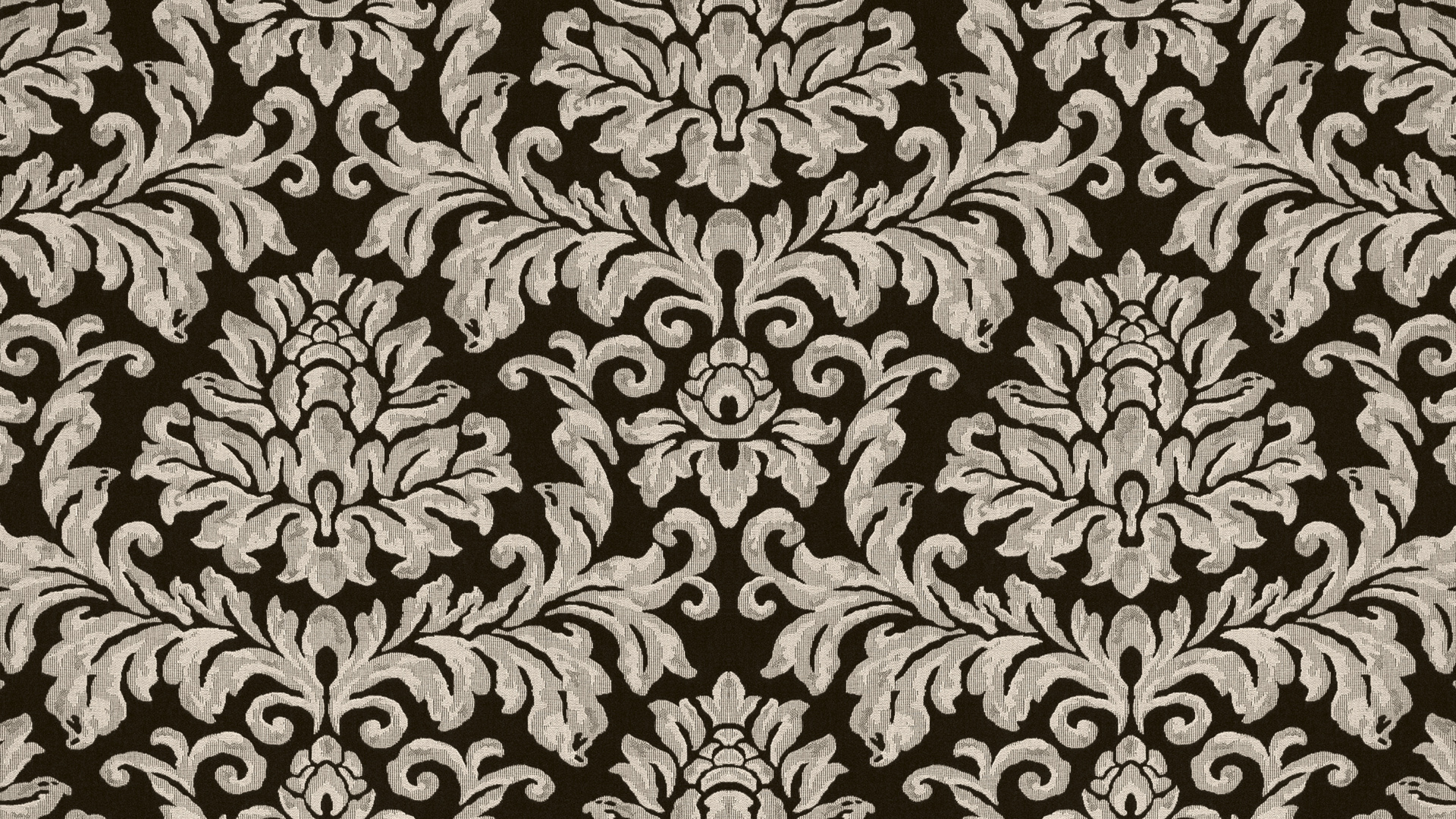 Black and White Floral Textile. Wallpaper in 1920x1080 Resolution