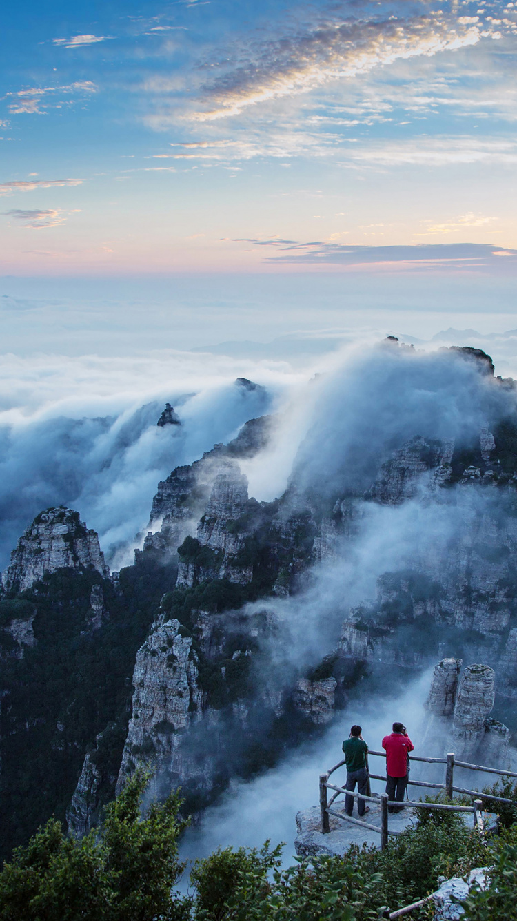 Ángel Galaxia, Pixel, Arte, Montaña, Naturaleza. Wallpaper in 750x1334 Resolution