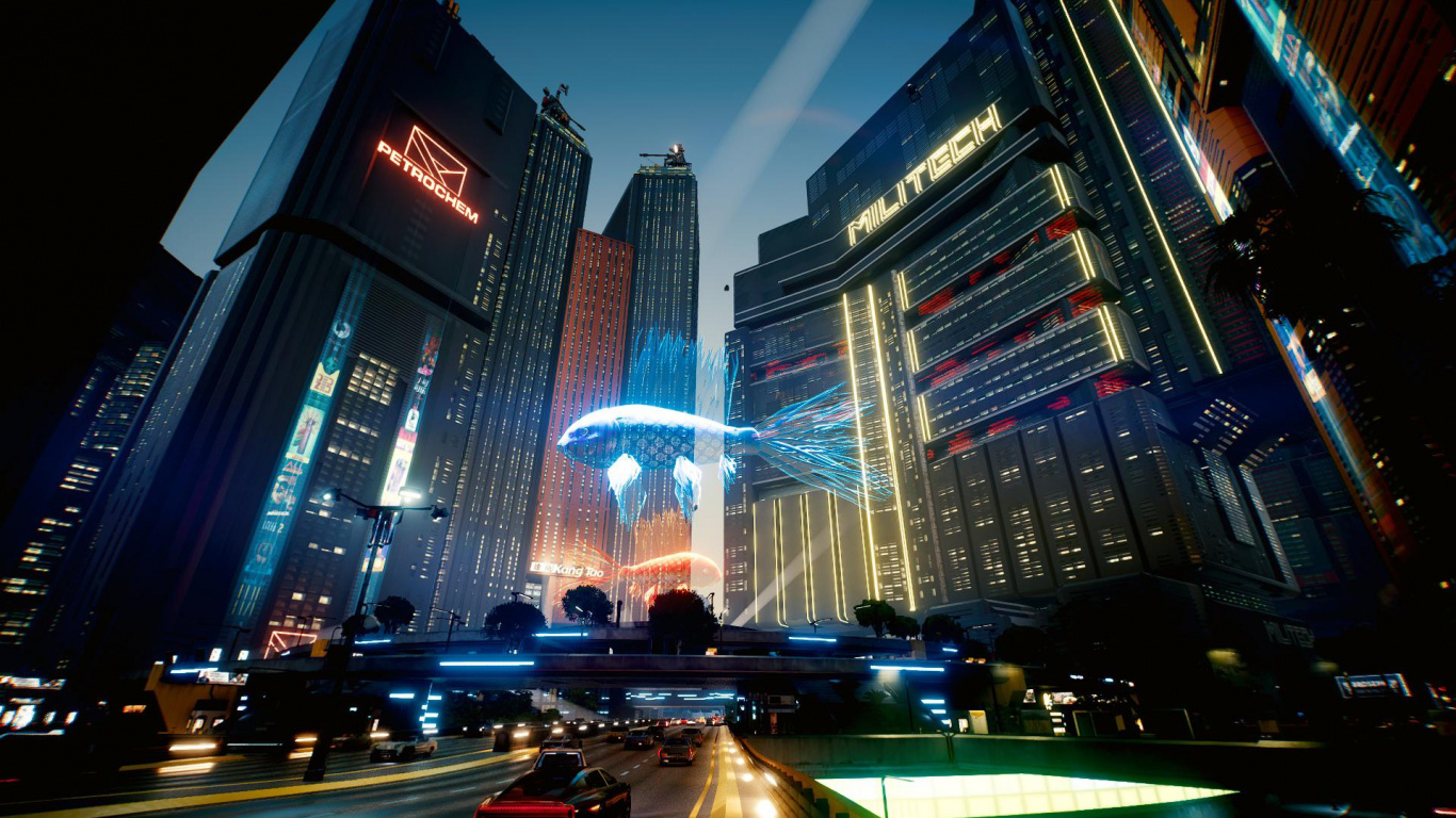 Night, Tower Block, Metropolis, City, Architecture. Wallpaper in 1366x768 Resolution