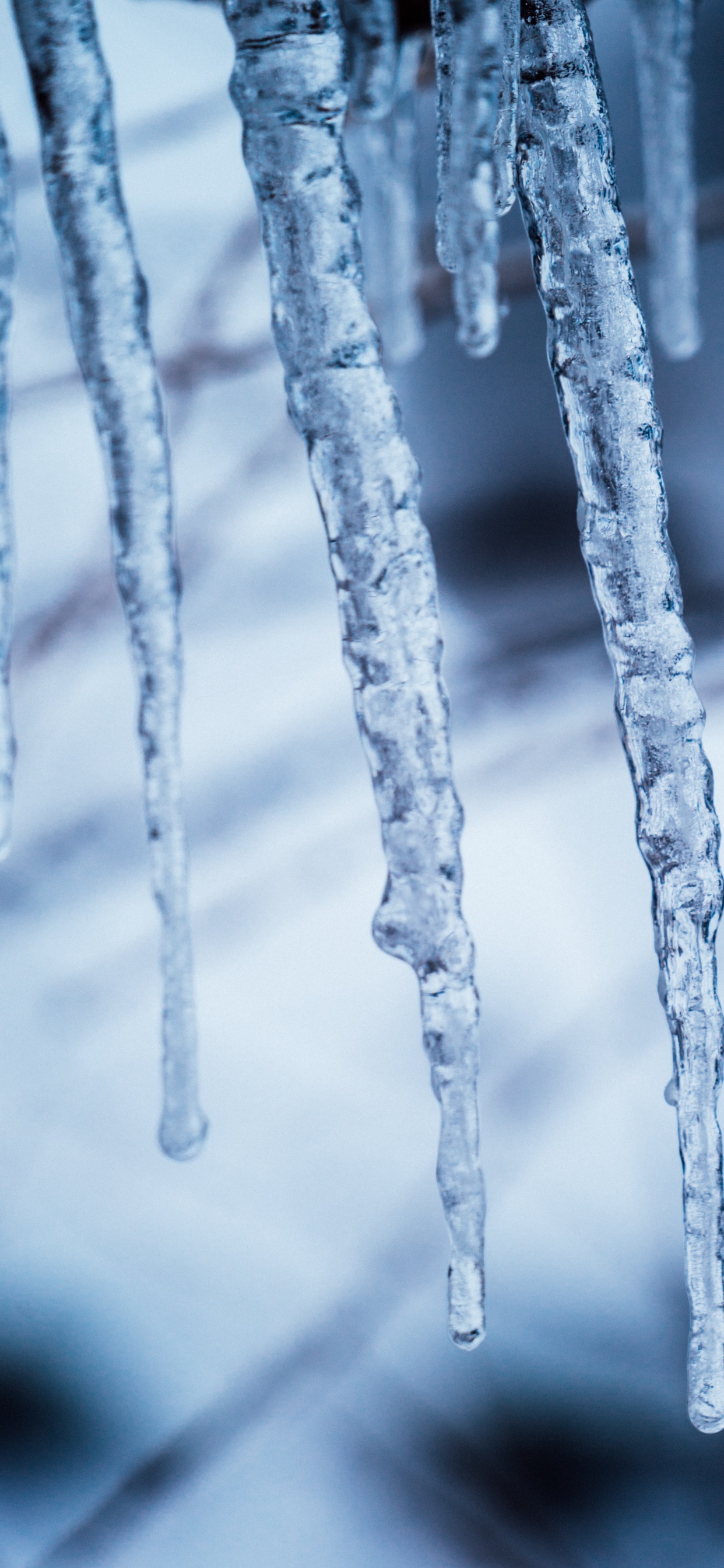 Icicle, Ice, Freezing, Winter, Melting. Wallpaper in 1242x2688 Resolution