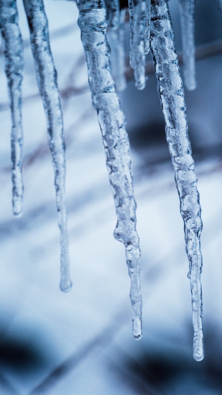 Icicle, Ice, Freezing, Winter, Melting. Wallpaper in 720x1280 Resolution