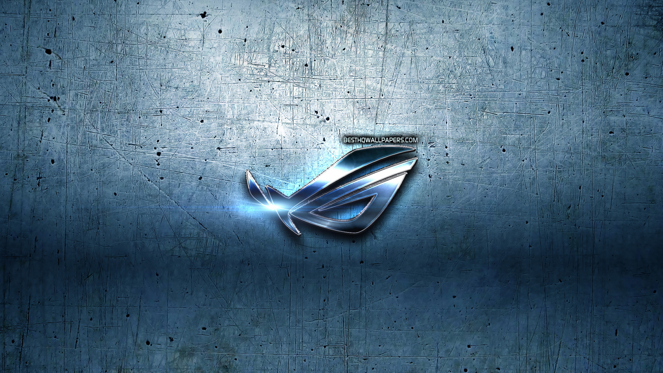 Republic of Gamers, Graphics, Blue, Water, Space. Wallpaper in 1366x768 Resolution