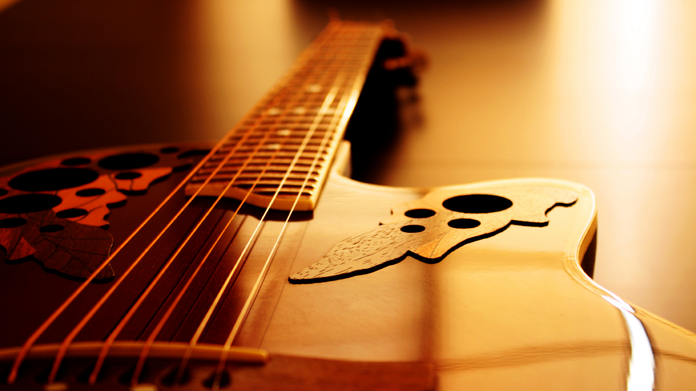 Akustikgitarre, Gezupfte Saiteninstrumente, Bass, Musik, Gitarre. Wallpaper in 1366x768 Resolution