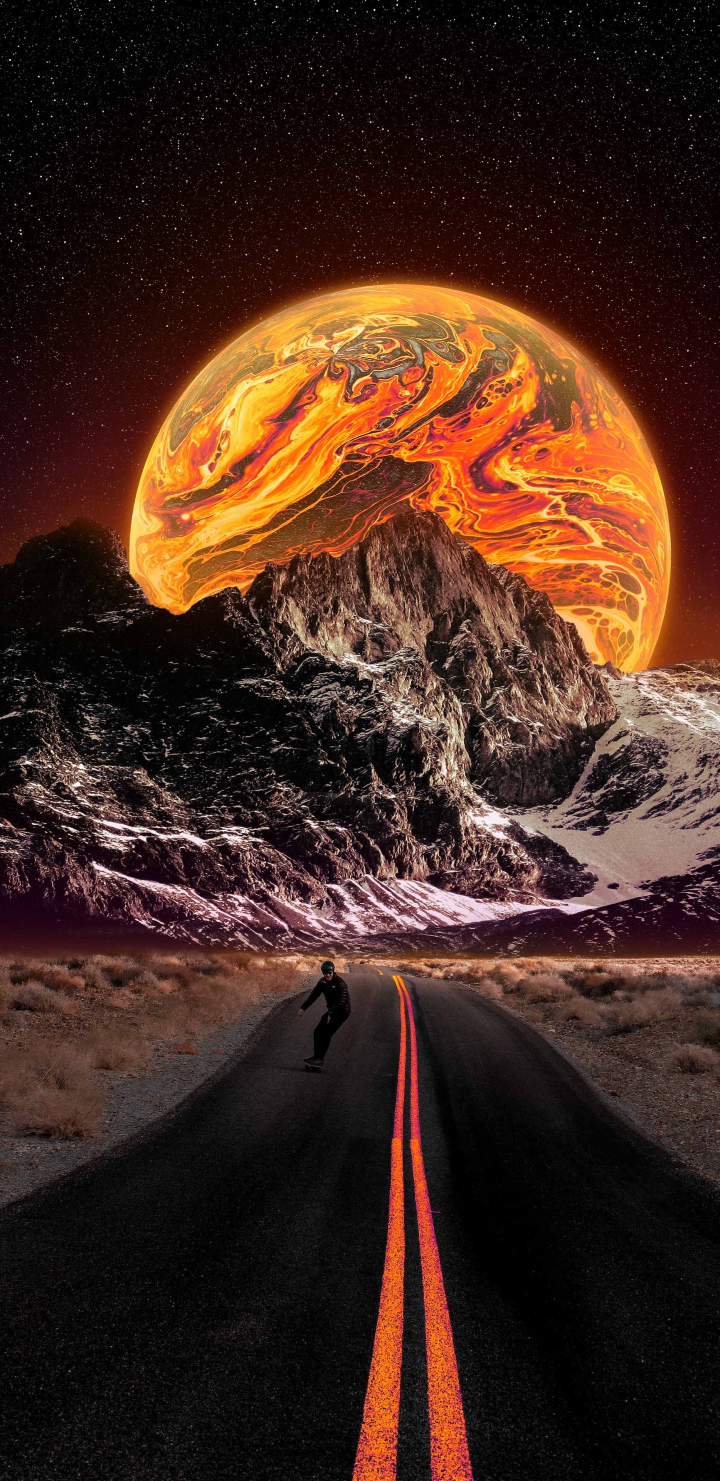 Atmosphere, Moon, World, Light, Nature. Wallpaper in 1440x2960 Resolution