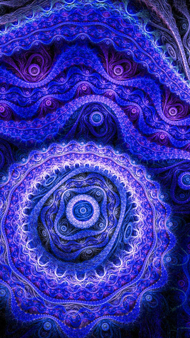 Blue and Purple Floral Textile. Wallpaper in 720x1280 Resolution