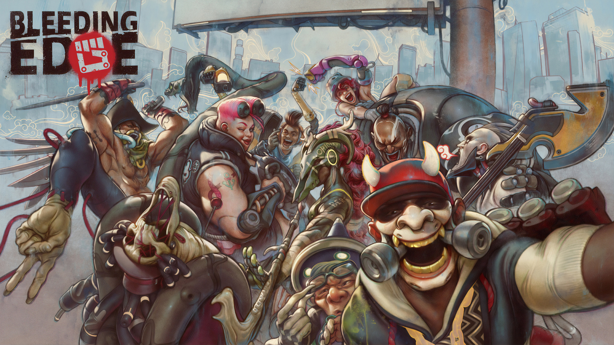 Bleeding Edge, Xbox One, Ninja Theory, Dmc Devil May Cry, Multiplayer Video Game. Wallpaper in 2560x1440 Resolution