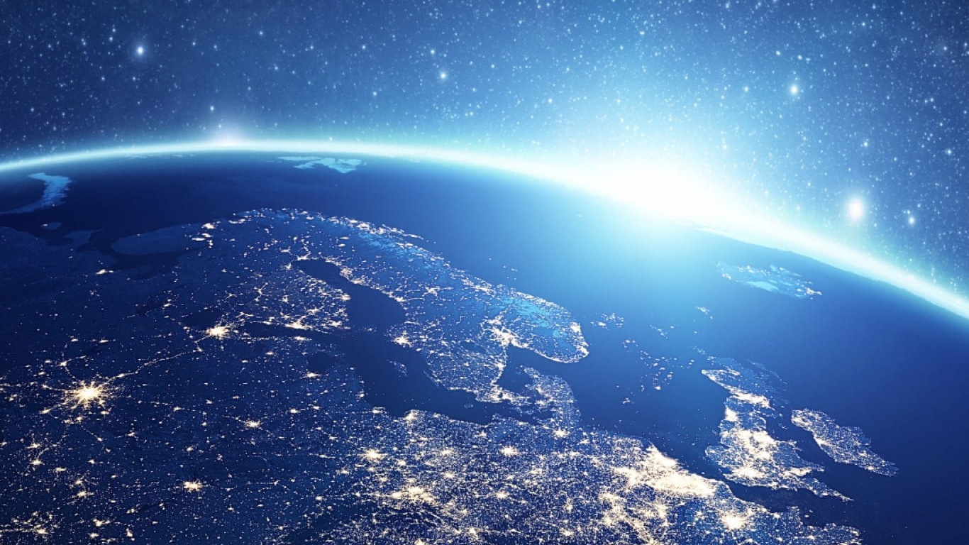 Black and White Starry Night. Wallpaper in 1366x768 Resolution