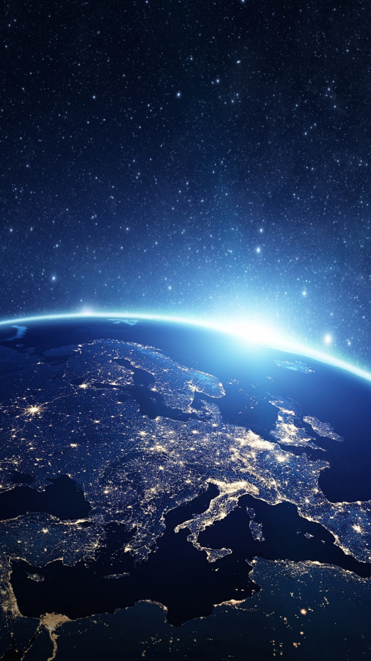 气氛, 外层空间, 地平线, 空间, 天文学对象 壁纸 750x1334 允许