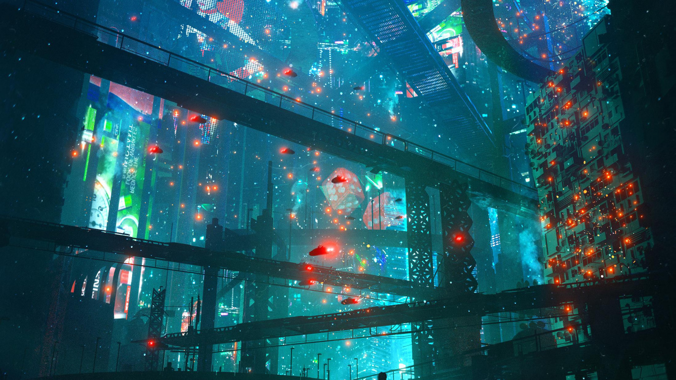 Dangiuz-Kunst, Kunst, Digitale Kunst, Künstler, Kunstwerk. Wallpaper in 1366x768 Resolution