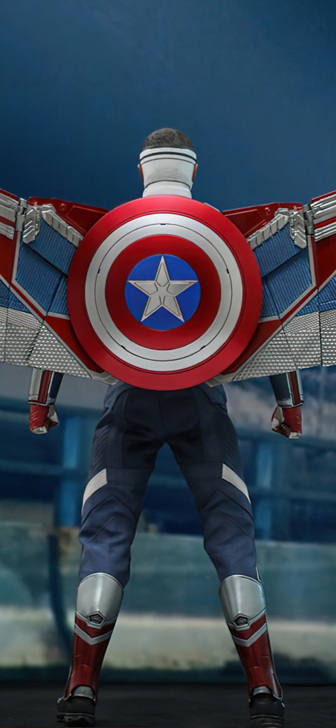 Falcon, Captain America, Sam Wilson, Heiße Spielzeuge, Bucky Barnes. Wallpaper in 1125x2436 Resolution