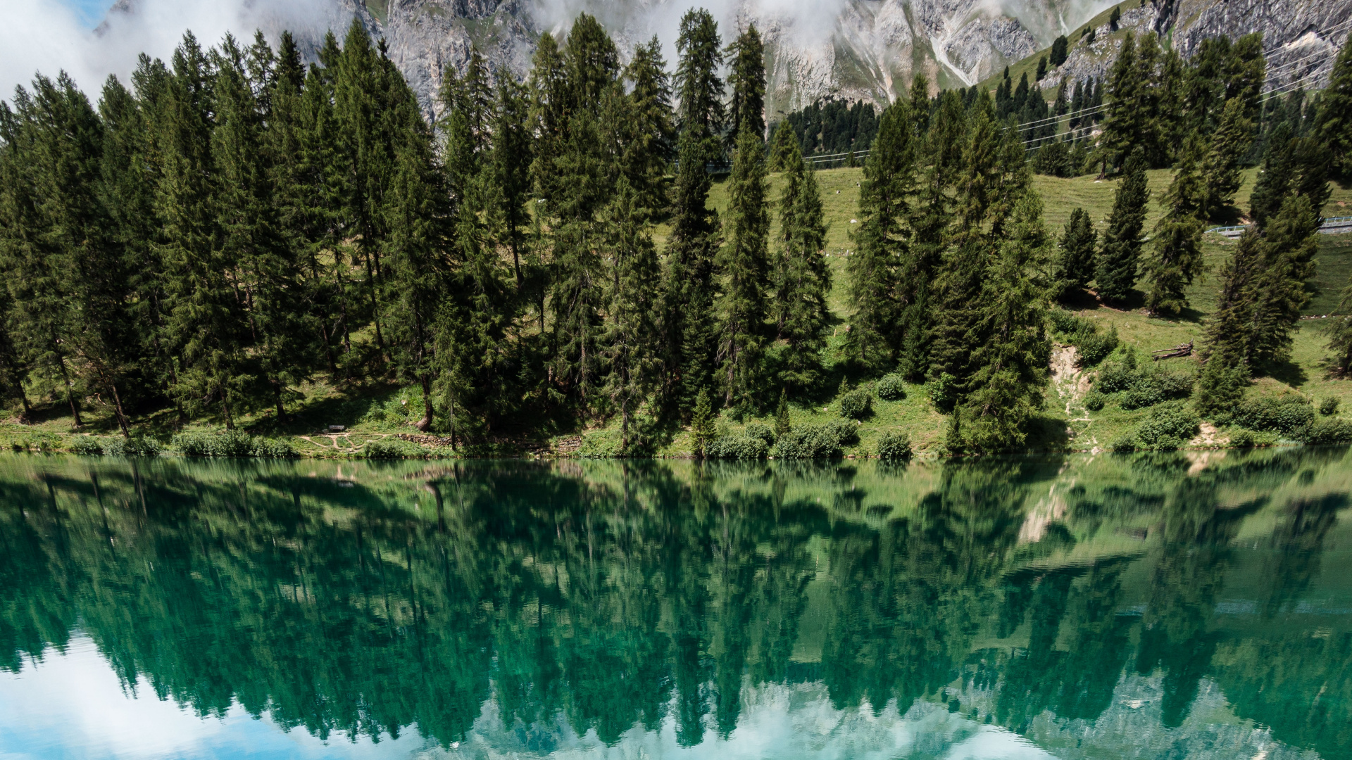 Nature, Lai da Palpuogna, Natural Landscape, Mountain, Mountainous Landforms. Wallpaper in 1920x1080 Resolution