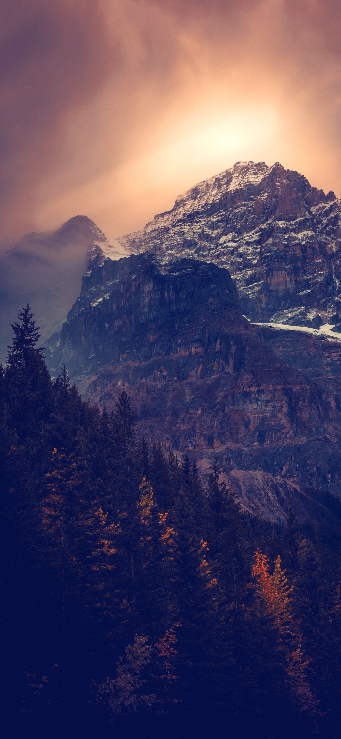 Yoho National Park Of Canada, Park Street Church, Cloud, Mountain, Atmosphere. Wallpaper in 1125x2436 Resolution