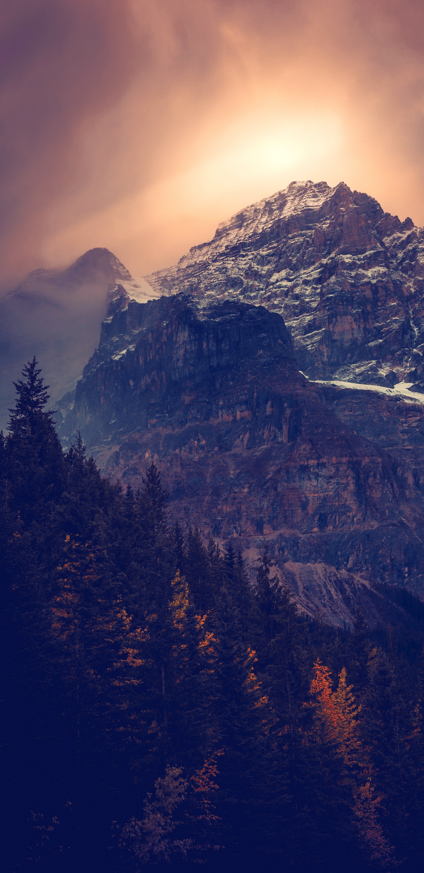 Yoho National Park Of Canada, Park Street Church, Cloud, Mountain, Atmosphere. Wallpaper in 1440x2960 Resolution