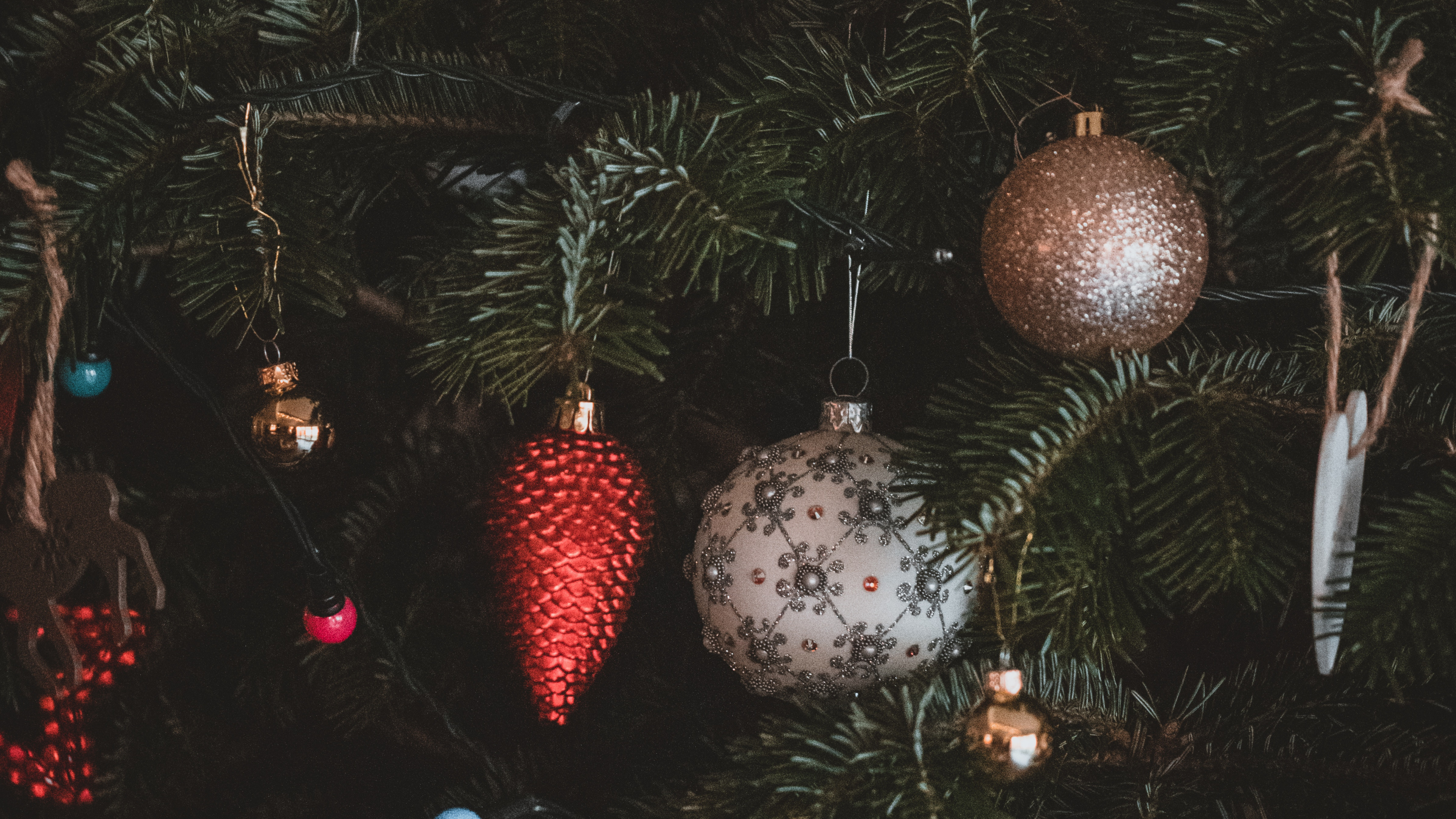 Le Jour De Noël, Ornement de Noël, Décoration de Noël, Ornement, Arbre de Noël. Wallpaper in 3840x2160 Resolution