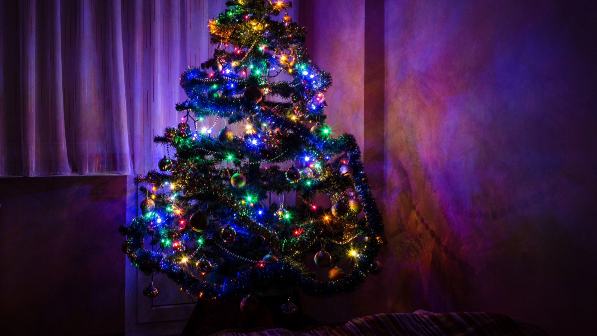 New Year, Christmas Day, Christmas Tree, Christmas, Christmas Decoration. Wallpaper in 1920x1080 Resolution