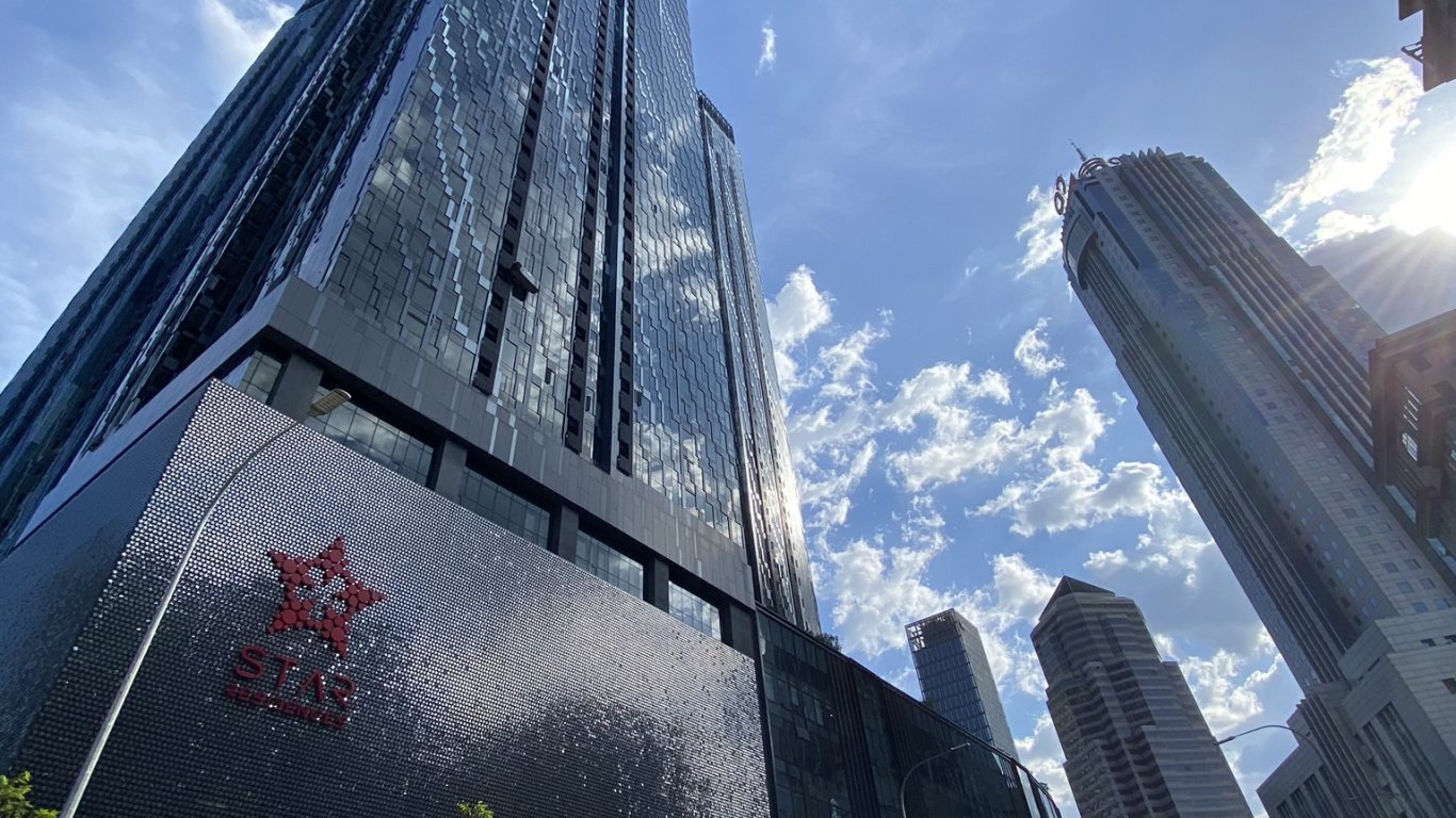 Wolkenkratzer, Tageszeit, Tower Block, Infrastruktur, Cloud. Wallpaper in 1366x768 Resolution