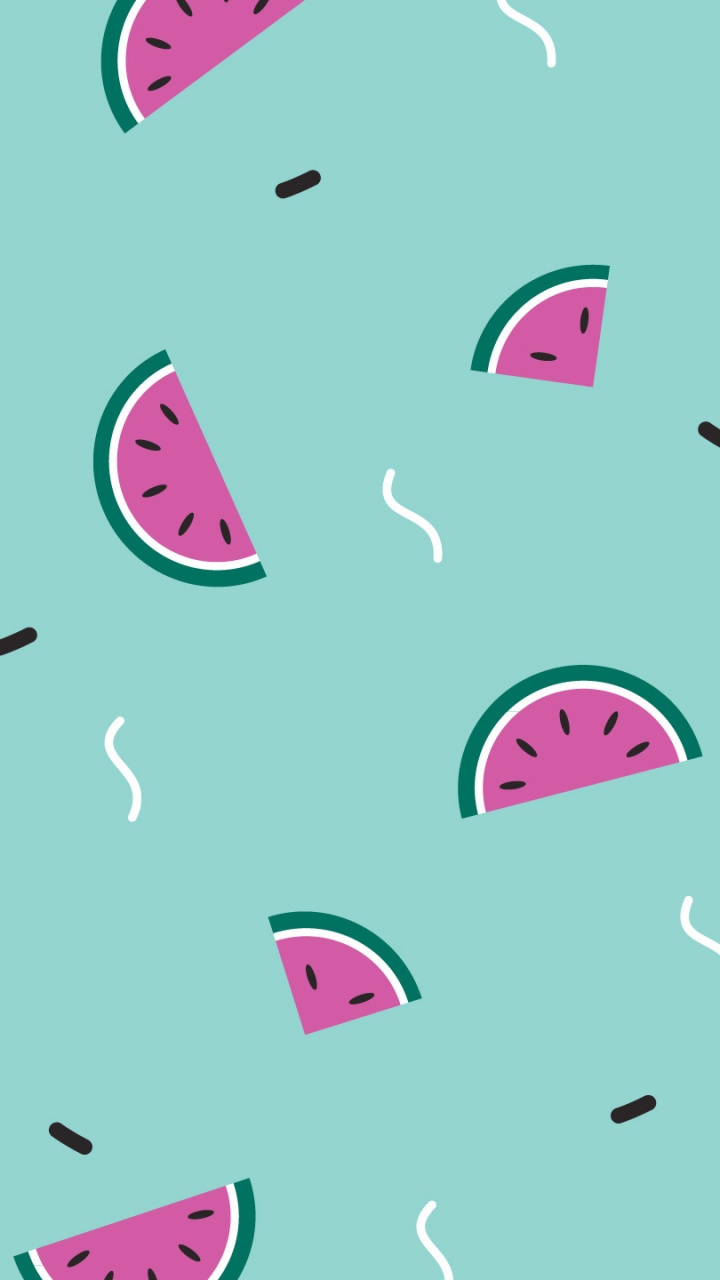 Rosa Und Grüne Herzillustration. Wallpaper in 720x1280 Resolution