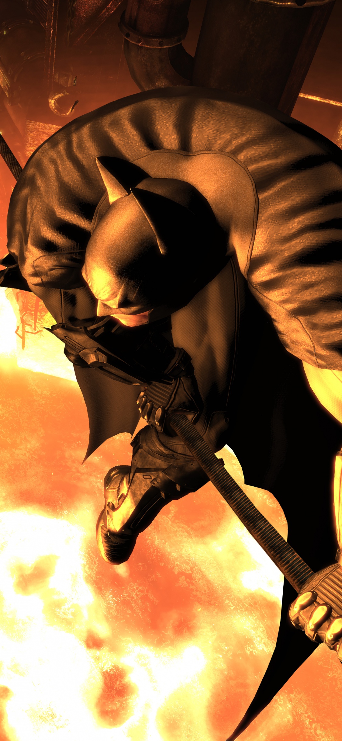 Batman Arkham City, Batman, Catwoman, Rocksteady Studios, la Ville de Gotham. Wallpaper in 1125x2436 Resolution