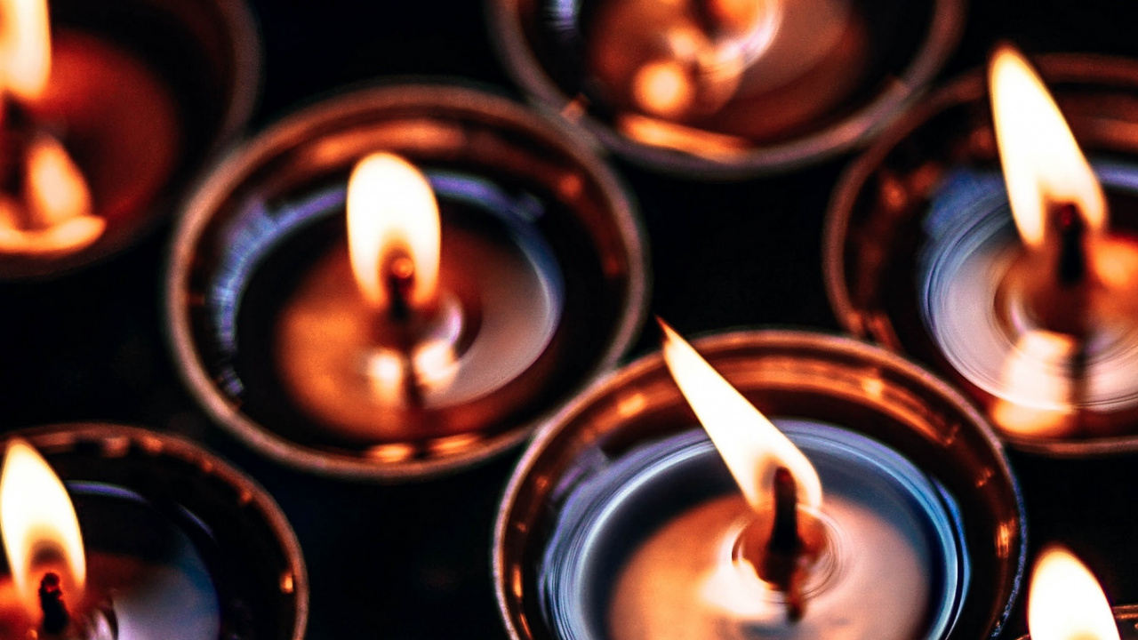 Candle, Flame, Lighting, Oil Lamp, Interior Design. Wallpaper in 1280x720 Resolution