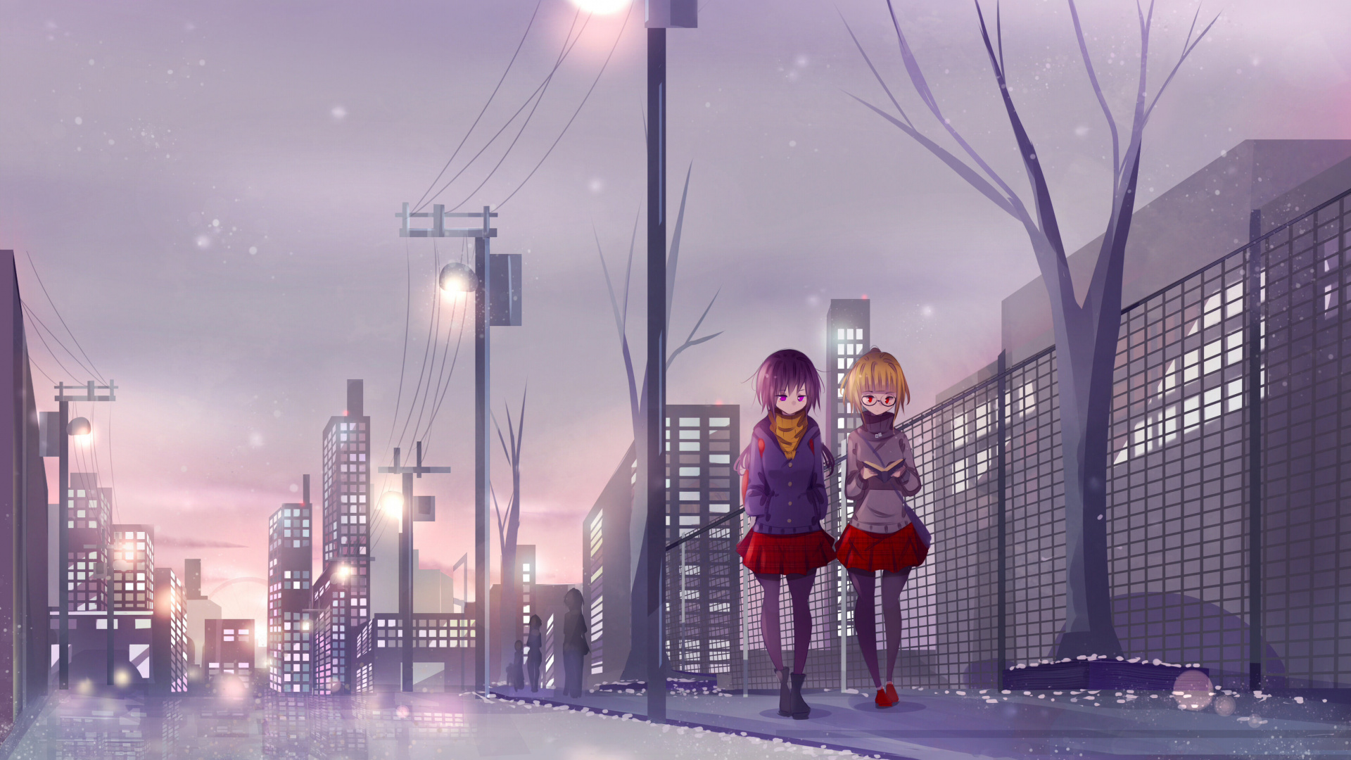 Mann in Roter Jacke Und Schwarzer Hose, Der Auf Schneebedecktem Boden Steht. Wallpaper in 1920x1080 Resolution