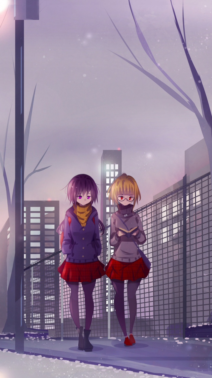 Mann in Roter Jacke Und Schwarzer Hose, Der Auf Schneebedecktem Boden Steht. Wallpaper in 720x1280 Resolution