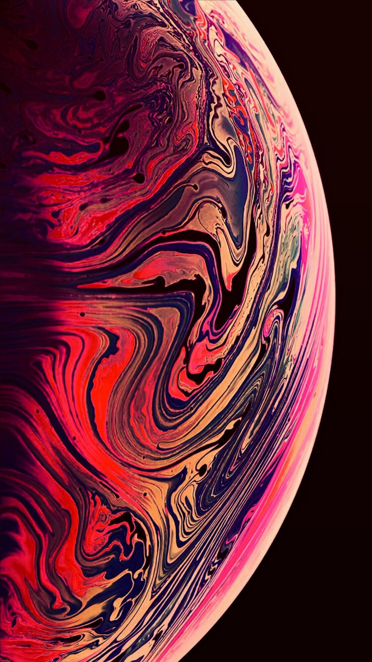 Pintura Abstracta Morada y Negra. Wallpaper in 750x1334 Resolution