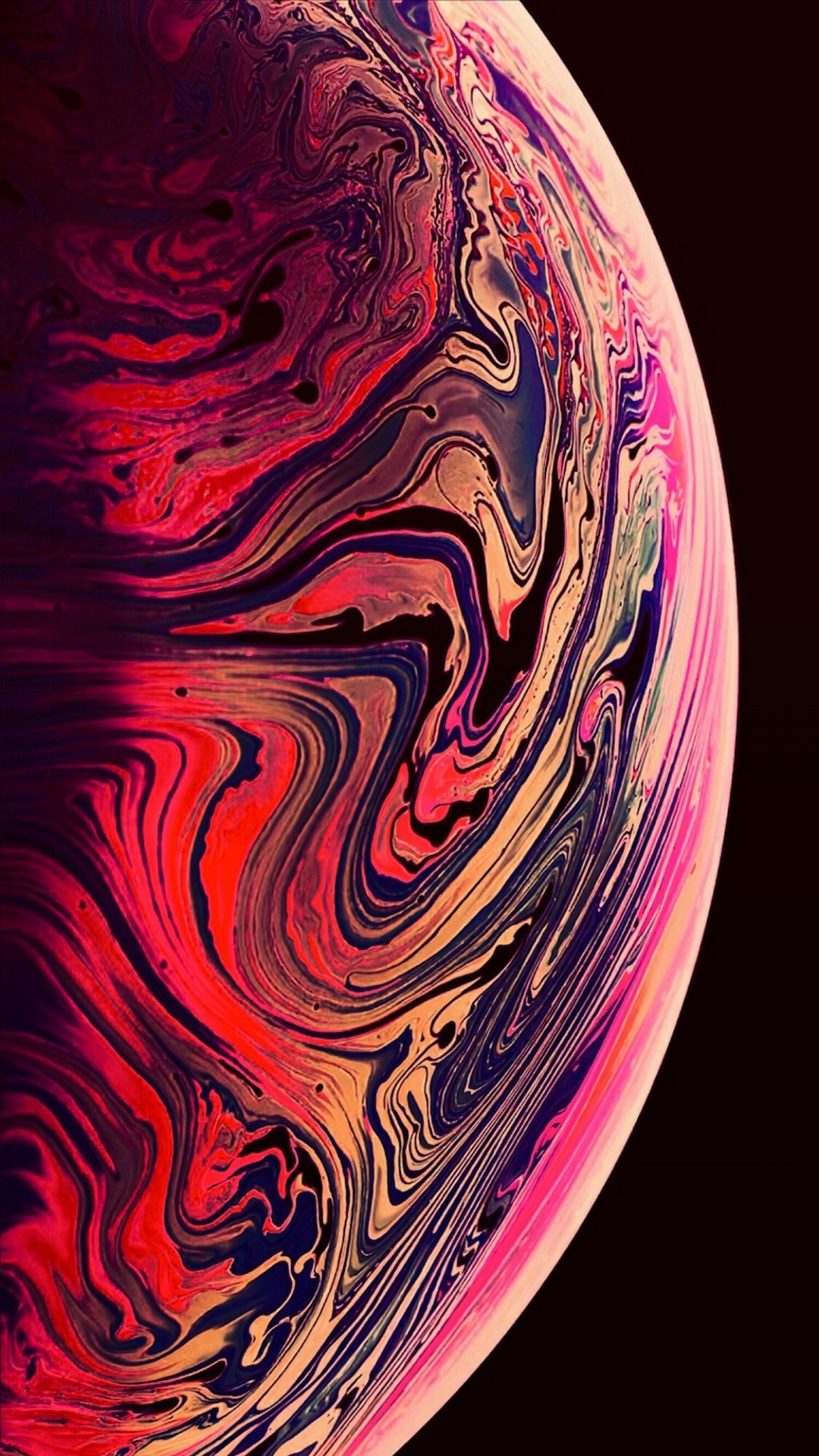 Peinture Abstraite Violette et Noire. Wallpaper in 1080x1920 Resolution