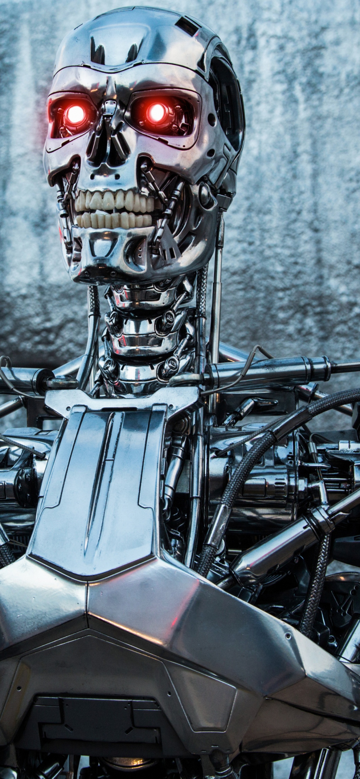 Schwarz-graues Roboterspielzeug. Wallpaper in 1242x2688 Resolution