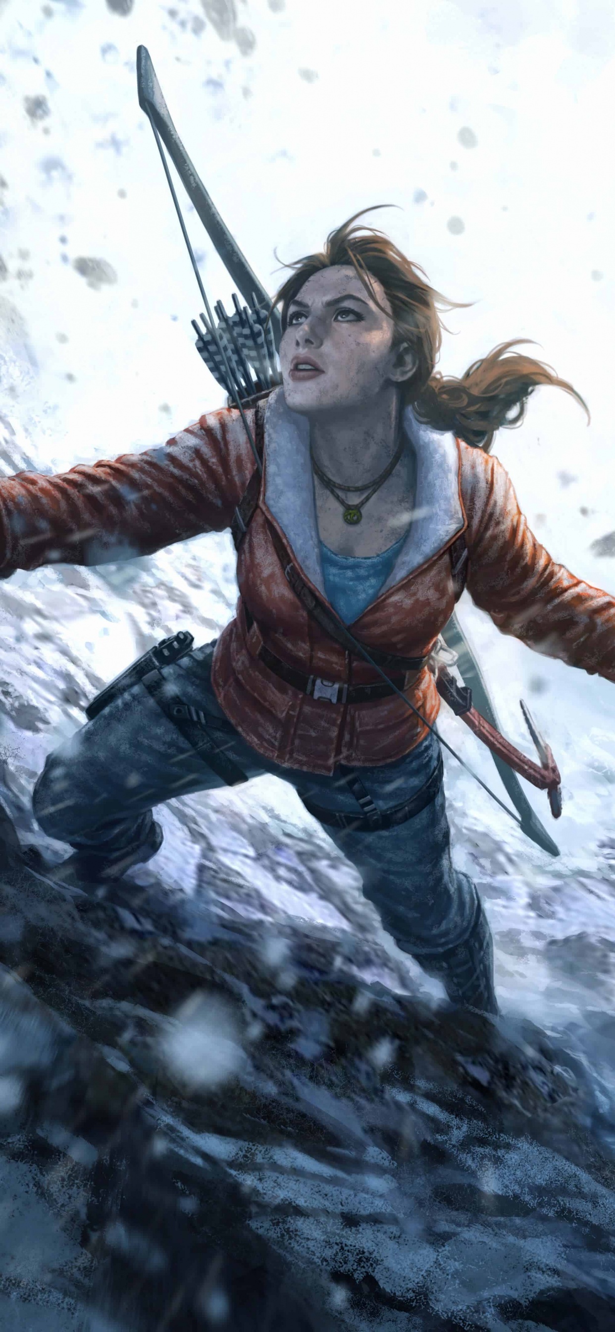 Tomb Raider, Rise of The Tomb Raider, Lara Croft, Aventura, Agua. Wallpaper in 1242x2688 Resolution