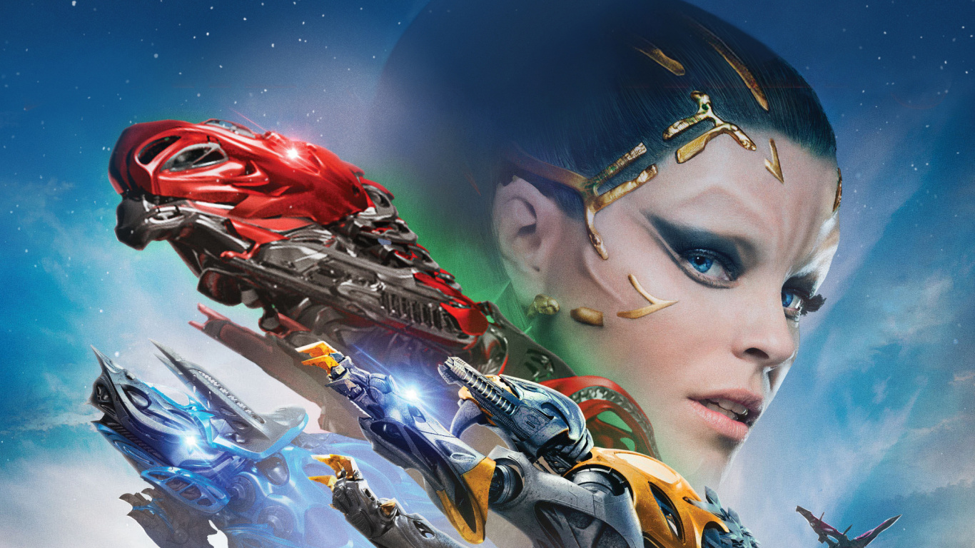 Frau im Rot-blauen Kleid. Wallpaper in 1366x768 Resolution