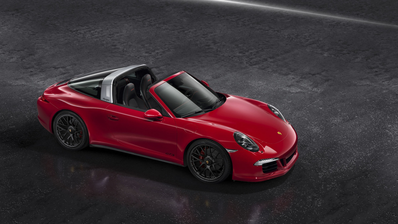 Red Ferrari 458 Italia on Black Asphalt Road. Wallpaper in 1280x720 Resolution