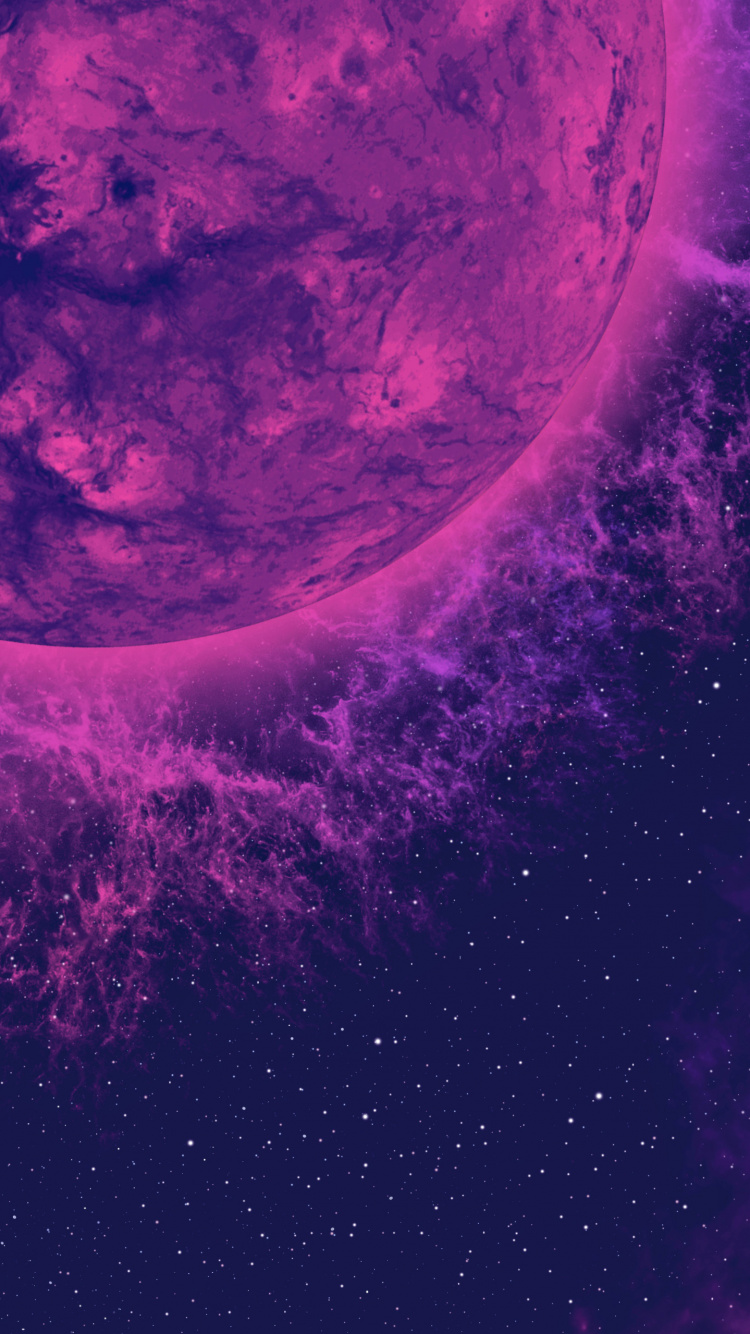 Espace Extérieur, Univers, Objet Astronomique, Pink, Purple. Wallpaper in 750x1334 Resolution