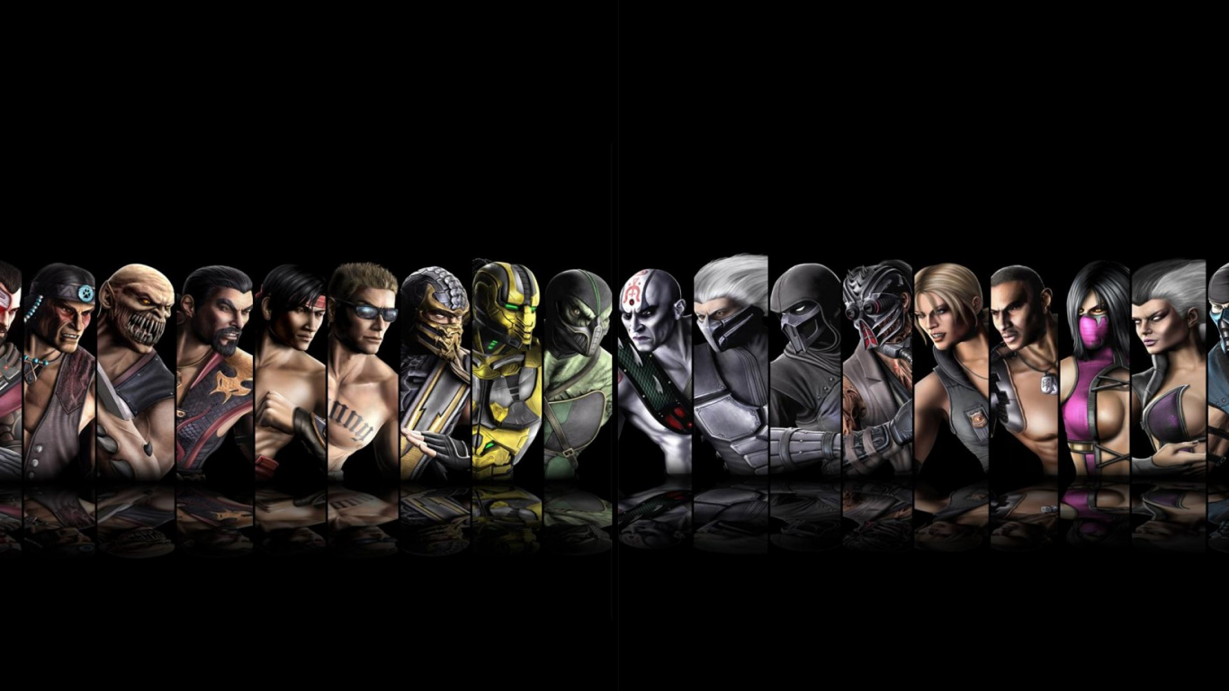 Mortal Kombat x, Mortal Kombat, Escorpión, Personas, Multitud. Wallpaper in 1366x768 Resolution