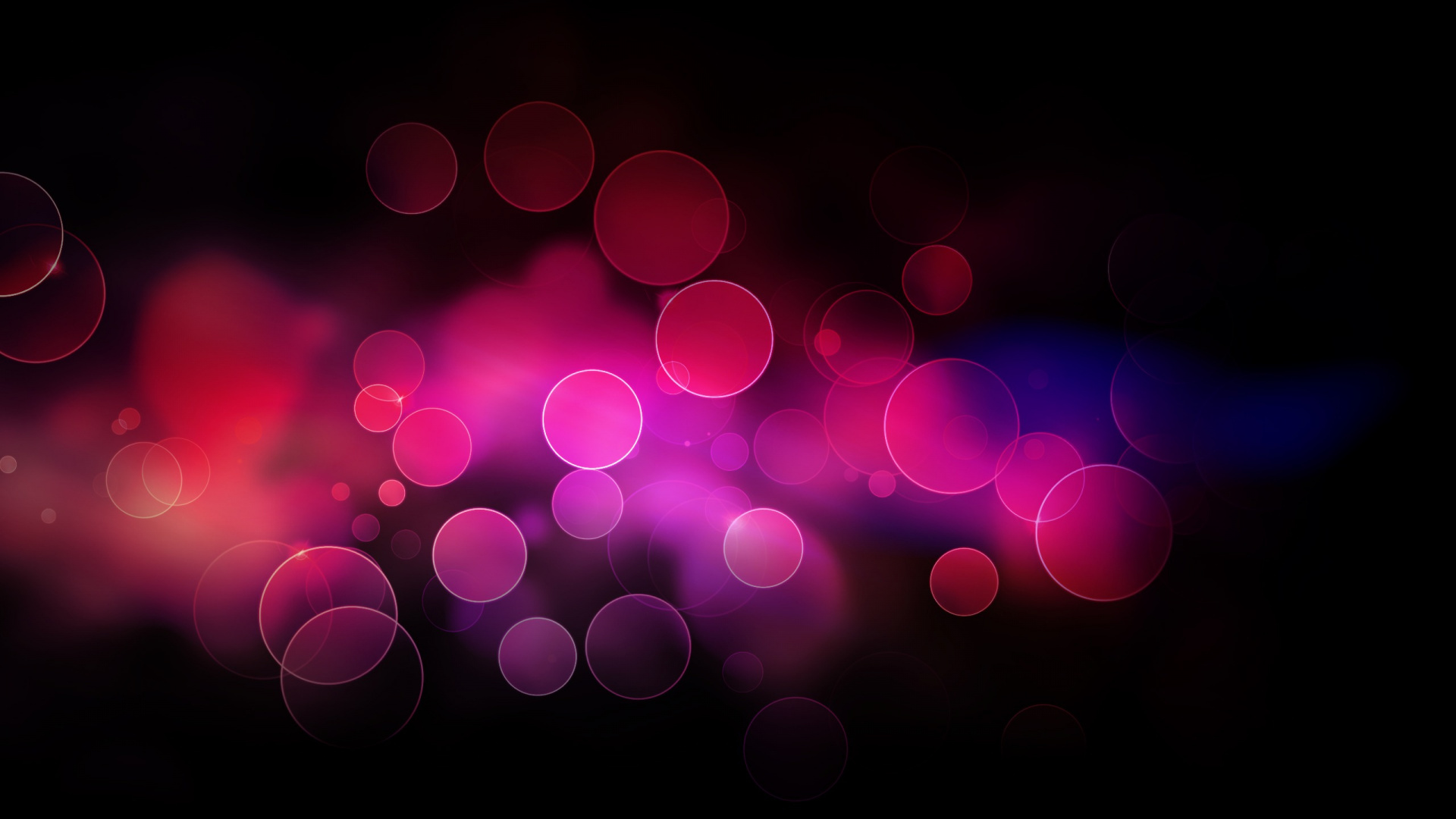 Rosa Und Lila Bokeh-Lichter. Wallpaper in 1920x1080 Resolution